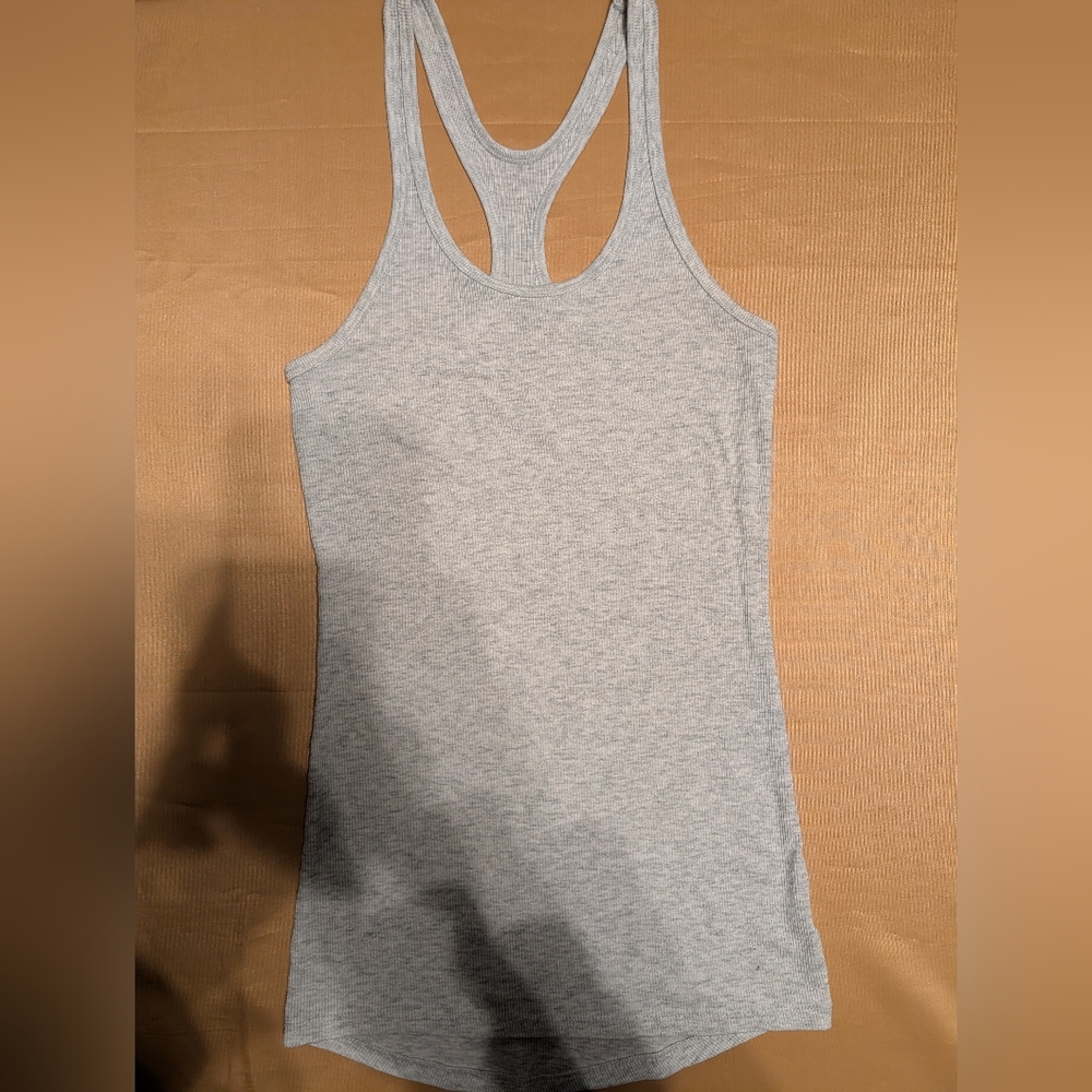Old Navy Active Light Gray Women's Racerback Tank Top
